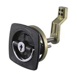 PERKO Flush Lock - Chrome/Black with Offset Cam Bar