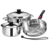 MAGMA 7-Piece Nesting Cookware, Stainless Steel Induction