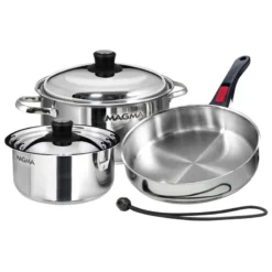 MAGMA 7-Piece Nesting Cookware, Stainless Steel Induction