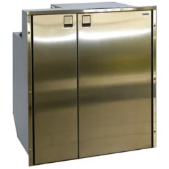 ISOTHERM Cruise 200 Stainless Steel - Side by Side Fridge/Freezer - AC/DC, 4 Sided Stainless Steel Flange