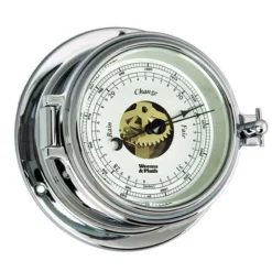 WEEMS & PLATH Endurance II 105 Open-Dial Barometer, Chrome