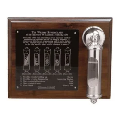WEEMS & PLATH Chrome Stormglass with Display