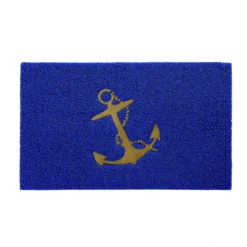WEST MARINE Anchor Boarding Mat, Blue/Gold