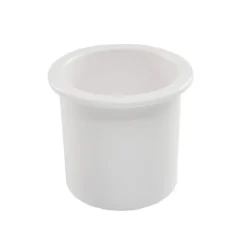 WHITECAP Nylon Recessed Cup Holder, White