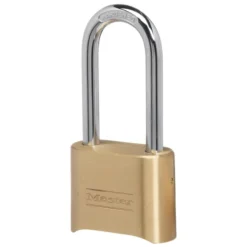 MASTER LOCK 2" Wide Resettable Combination Brass Padlock with 2-1/4" Shackle