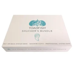 TOADFISH Shucker's Bundle - 1 Oyster Knife, 1 Pro Oyster Knife, 1 Shucking Cloth -Deals Boat Cabin & Galley Store 20267688 5 1500.19042021120016