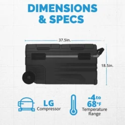 NEW AIR 80 qt. Portable Electric Camping Refrigerator/Freezer -Deals Boat Cabin & Galley Store 20279931 9 1500.01072021090109