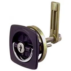 PERKO Flush Lock - Chrome/Black with Straight Cam Bar