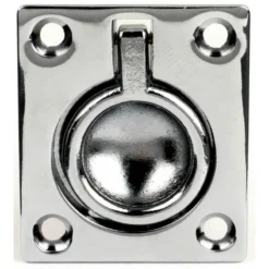 WHITECAP Chrome-Plated Flush Pull Latch, 1 ½” x 1 ¾”