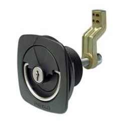 PERKO Flush Lock and Latch for Smooth or Carpeted Surfaces - with Offset Cam Bar