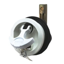 PERKO Surface Mount Lock & Latch For Smooth and Carpeted Surface, White